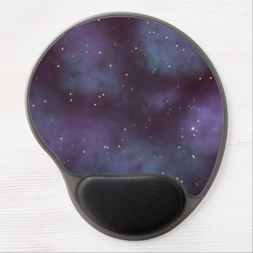 Mystical Dusty Violet Galaxy Gel Mouse Pad