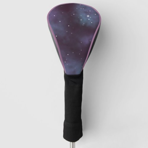Mystical Dusty Violet Galaxy Golf Head Cover