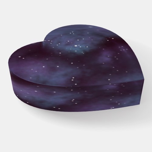 Mystical Dusty Violet Galaxy Paperweight