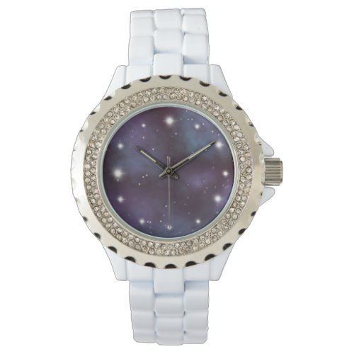 Mystical Dusty Violet Galaxy Watch