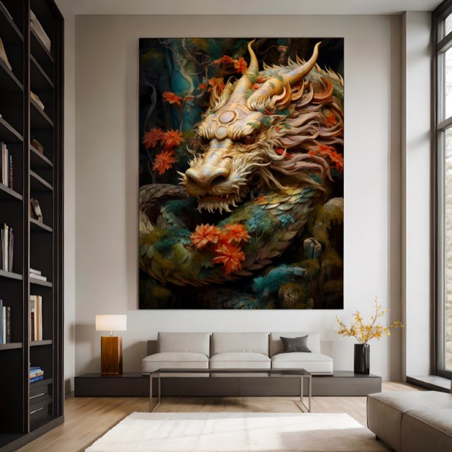 Mystical Eastern Dragon Illustration Print/ Poster (Creator Uploaded)