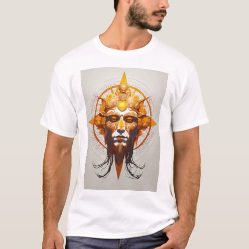 Mystical Elegance Ancient Symbols Unveiled in Mon T_Shirt