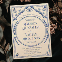 Mystical Elegant Blue Tarot Gothic Wedding
