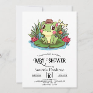 Mystical Enchanted Frog Baby Shower Invitation