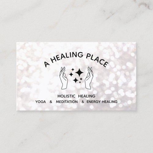 Mystical Energy Healer Two Hands Business Card