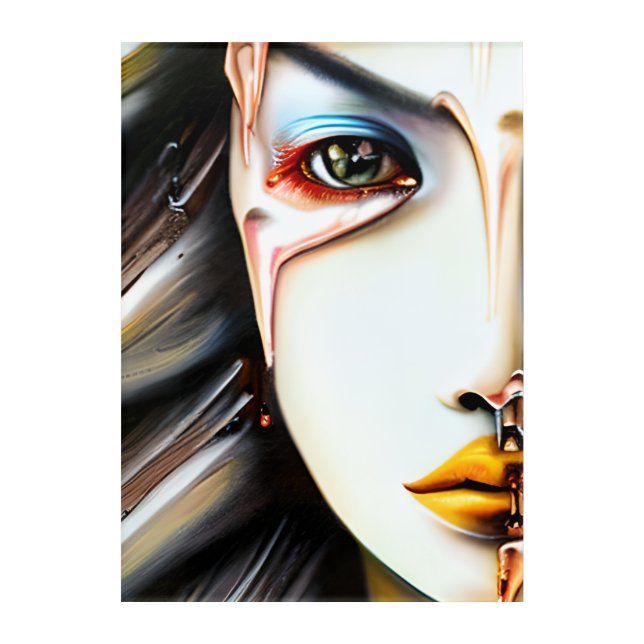 Mystical Ethereal Beautiful Women   Acrylic Print (Front)