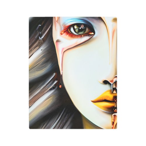 Mystical Ethereal Beautiful Women   Metal Print