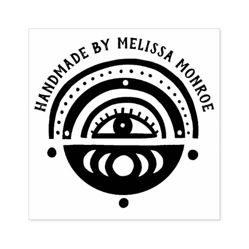 Mystical Eye Boho Handmade by Personalized Custom Rubber Stamp
