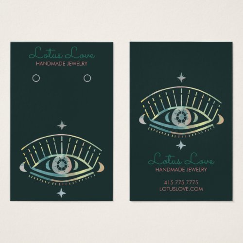 Mystical Eye Earring Necklace Jewelry Display Card
