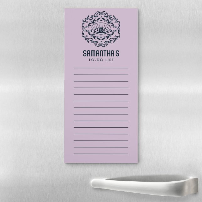 Mystical Eye Magical Vines TO-DO Grocery List  Magnetic Notepad (In Situ)
