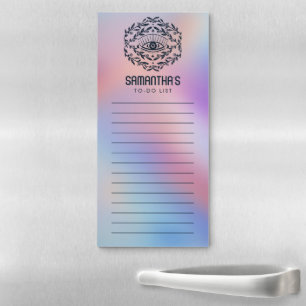 Mystical Eye Magical Vines TO-DO Grocery List Magnetic Notepad