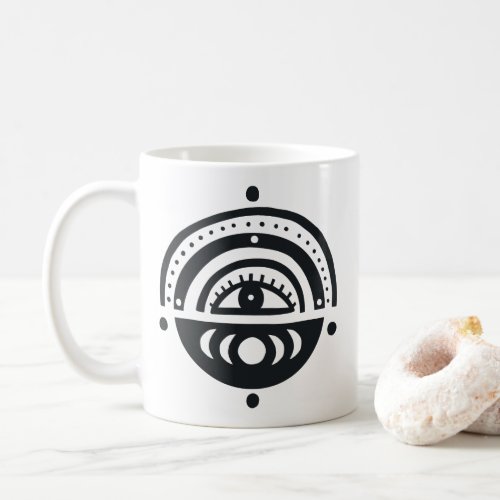 Mystical Eye Moons Rainbow Magical Boho  Coffee Mug