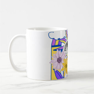 Mystical Eye Rainbow Arch Colorful Floral Boho Coffee Mug