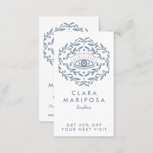 Mystical Eye Rose Vines Boho Beauty Illustrated  Discount Card