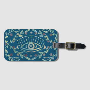 Mystical Eye Roses Vines Magical Boho Colorful Luggage Tag