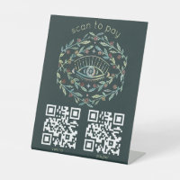 Mystical Eye Roses Vines Magical QR Scan to Pay
