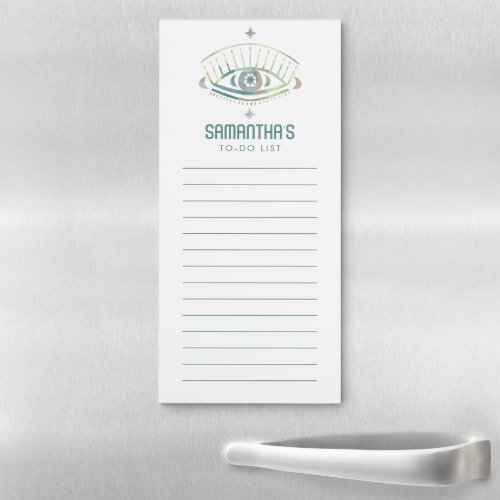 Mystical Eye  TO_DO Grocery List Shopping  Magnetic Notepad