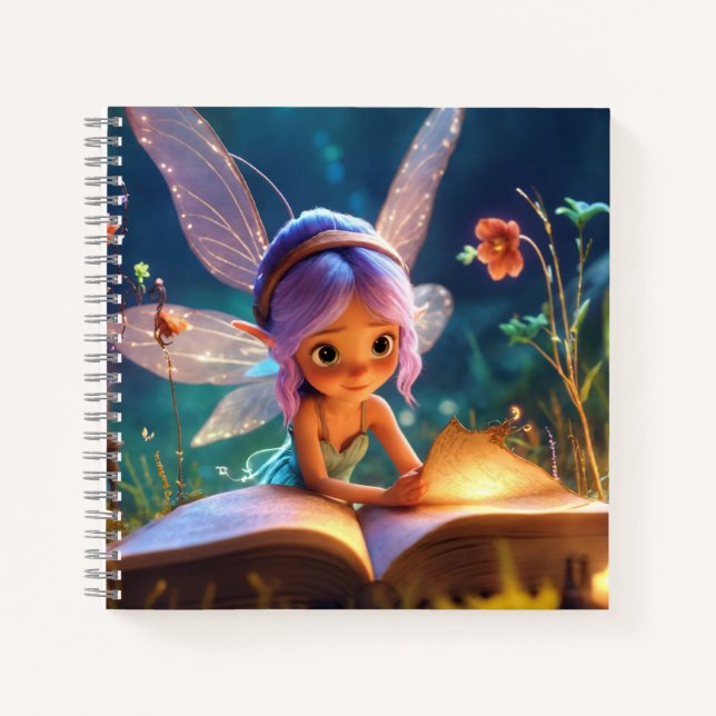 Mystical Fairy Magic Spells  Notebook (Front)