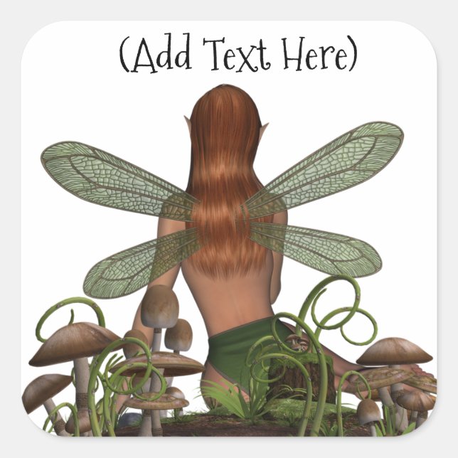 Mystical Fairy Perosnalized stickers (Front)