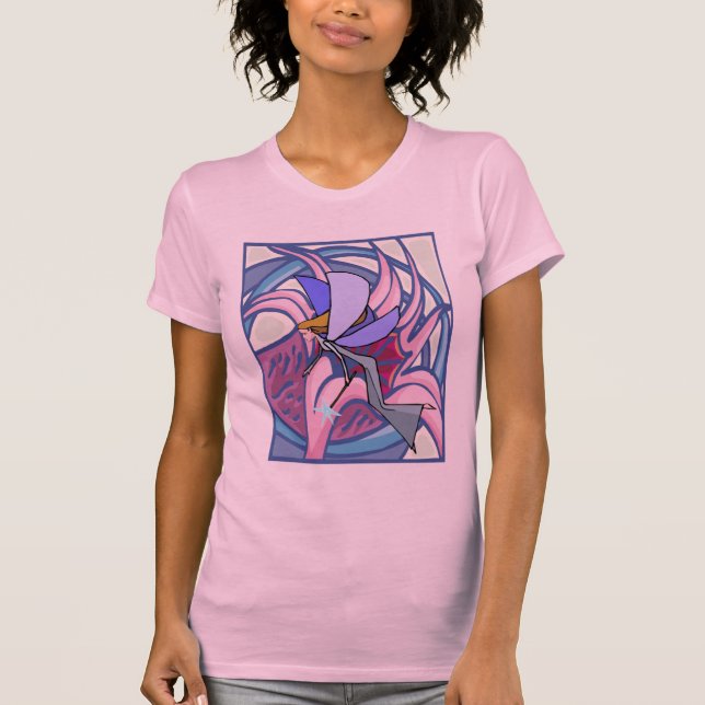 Mystical Fairy With Flower T-Shirt (Front)