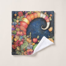 Mystical Fall Crescent Moon Cornucopia