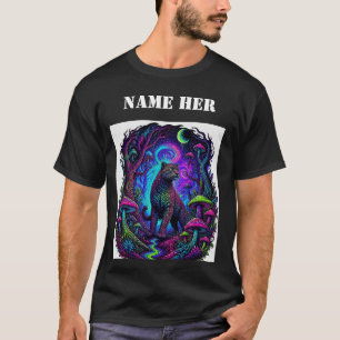 Mystical Fantas leopard  Forest Adventure T-Shirt