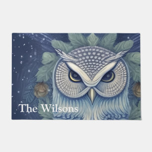 Mystical Fantasy Forest Owl Doormat