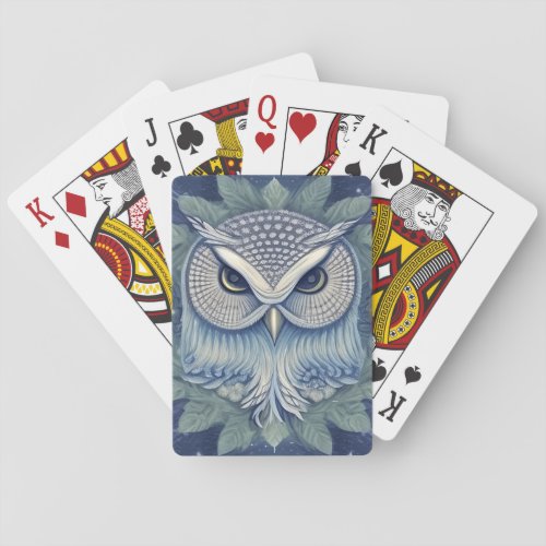 Mystical Fantasy Forest Owl Poker Cards