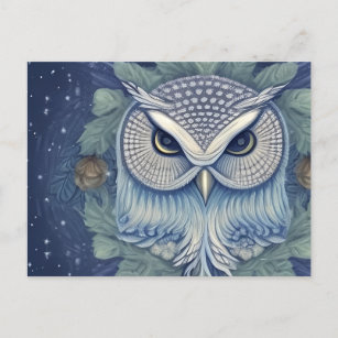 Mystical Fantasy Forest Owl Postcard