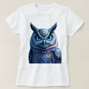 Mystical Fantasy Owl T-Shirt Spiritual Mandala
