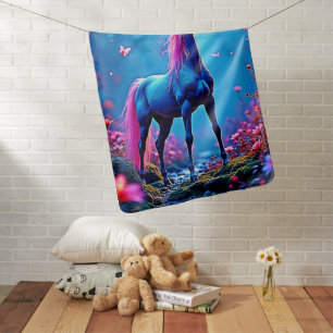 Mystical Fantasy Unicorn Art Baby Blanket