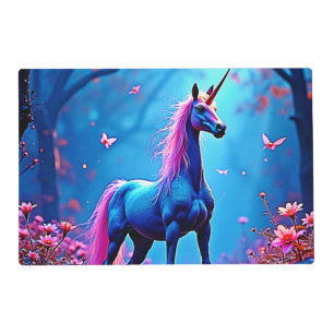 Mystical Fantasy Unicorn Art Placemat