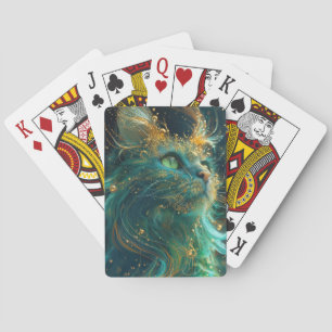 Mystical Feline Poker Cards