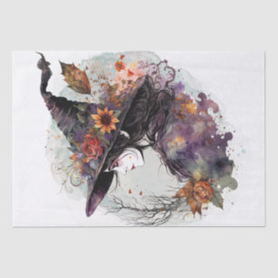Mystical Floral Witch Tissue Paper