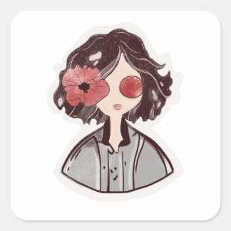 Mystical Flower Child Sticker