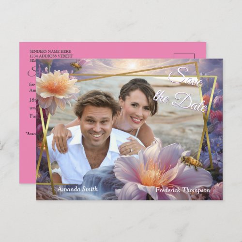 Mystical Flowers of the Supernatural Realm  Announcement Postcard
