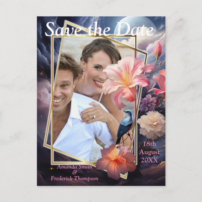 Mystical Flowers of the Supernatural Realm  Announcement Postcard (Front)