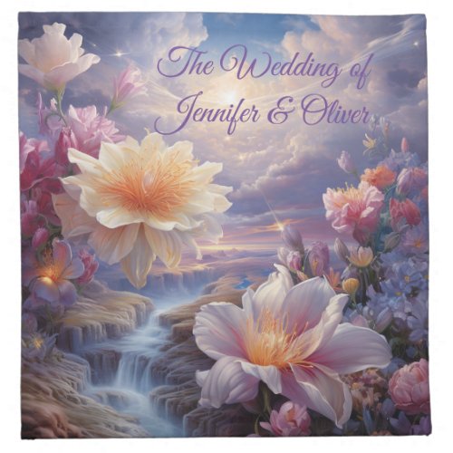 Mystical Flowers of the Supernatural Realm  Cloth Napkin