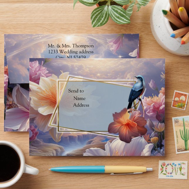 Mystical Flowers of the Supernatural Realm  Envelope (Desk)