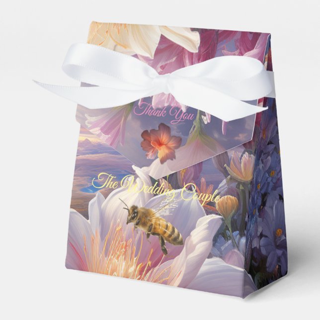 Mystical Flowers of the Supernatural Realm  Favor Boxes (Front Side)
