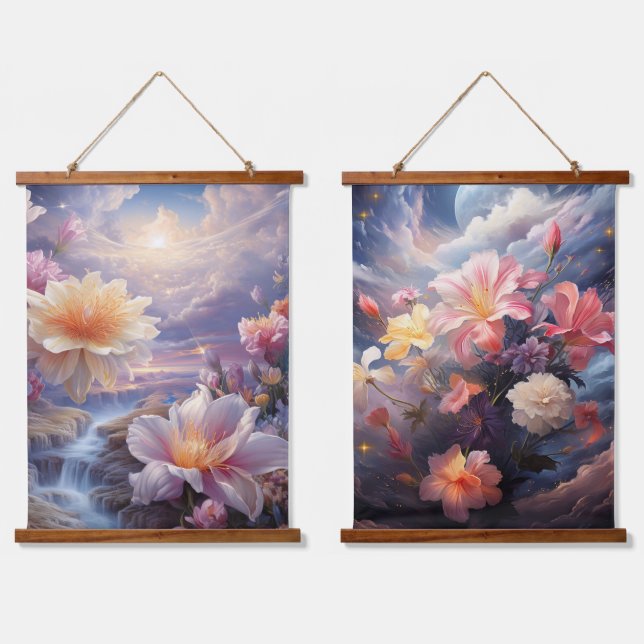 Mystical Flowers of the Supernatural Realm  Hanging Tapestry (Double)