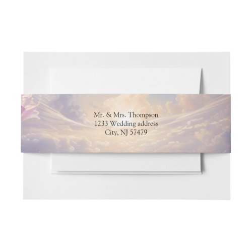Mystical Flowers of the Supernatural Realm  Invitation Belly Band