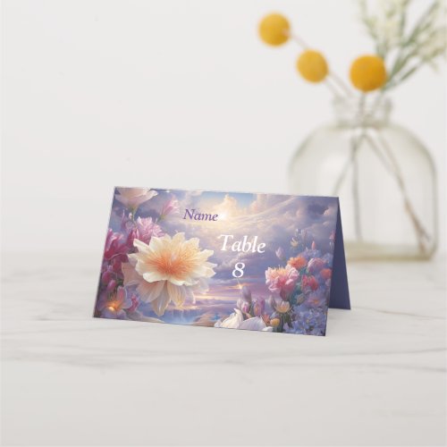 Mystical Flowers of the Supernatural Realm  Place Card