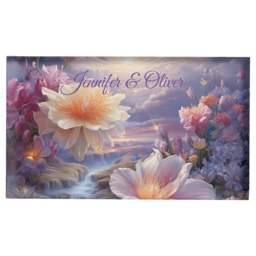 Mystical Flowers of the Supernatural Realm  Place Card Holder