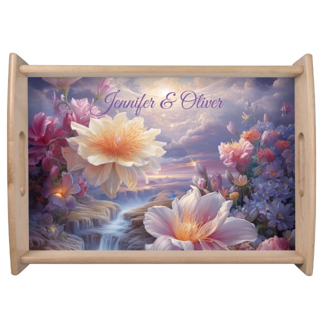 Mystical Flowers of the Supernatural Realm  Serving Tray (Front)