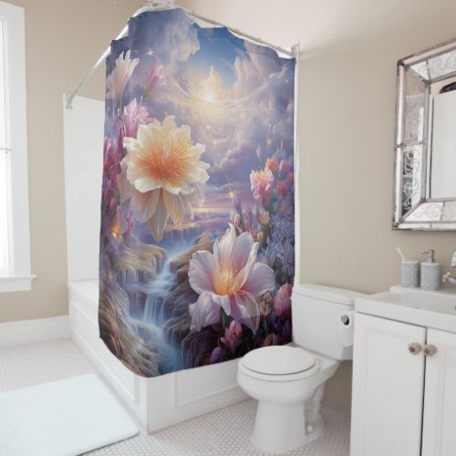 Mystical Flowers of the Supernatural Realm  Shower Curtain
