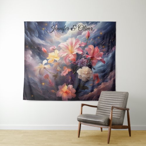 Mystical Flowers of the Supernatural Realm  Tapestry