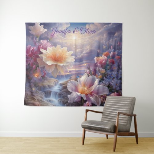 Mystical Flowers of the Supernatural Realm  Tapestry
