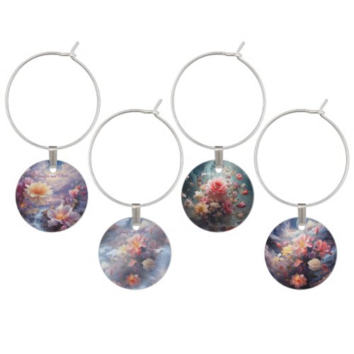 Mystical Flowers of the Supernatural Realm Wine Charm