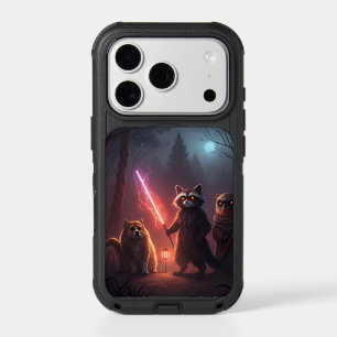 Mystical Forest Battle Animals Art iPhone 17 Pro Case